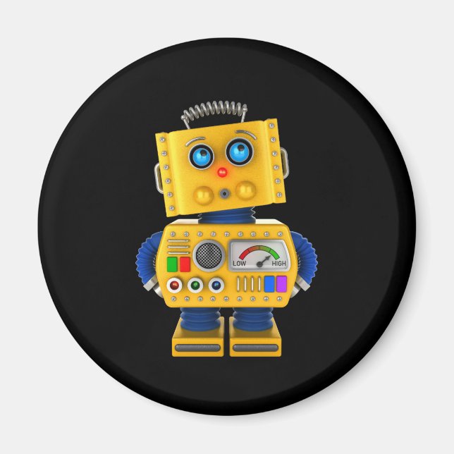 Imán Robot de juguete con aspecto inocente (Frente)
