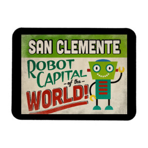 Imán Robot de San Clemente California - Vintage diverti