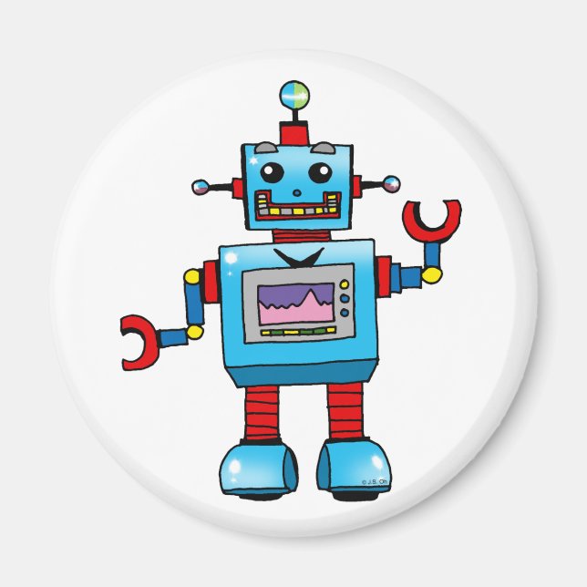 Imán Robot lindo (Frente)
