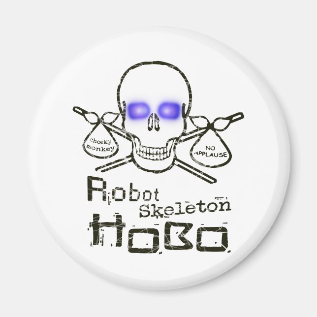 Imán Robot Skeleton Hobo (Frente)
