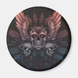 Imán Robot Skull + Wings