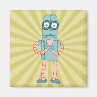 Imán Robot Valentine Heart
