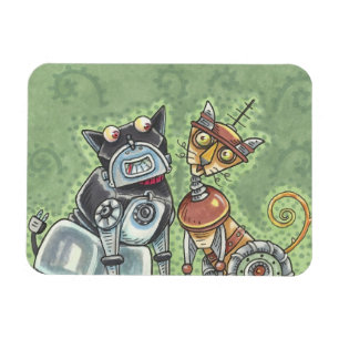 Imán Robots De Gatos Y Perros MAGNET *Personalizar