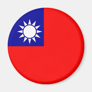 Imán ROC Taiwán - bandera taiwanesa - 中華民國國