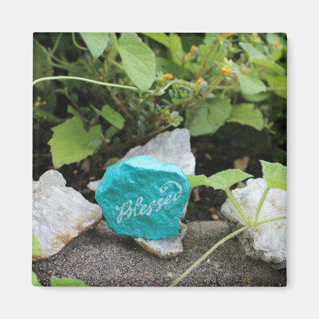 Imán Roca bendita escondida en un jardín (Frente)