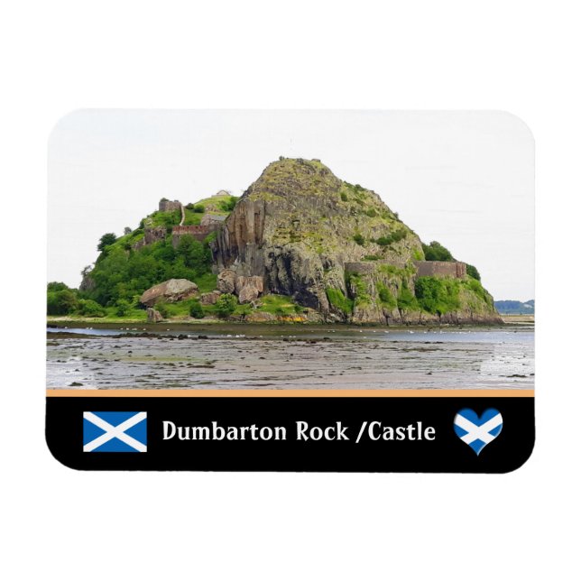 Imán Roca Bumbarton y Castillo Dumbarton / Escocia (Horizontal)