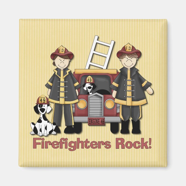 Imán Roca de los bomberos (Frente)