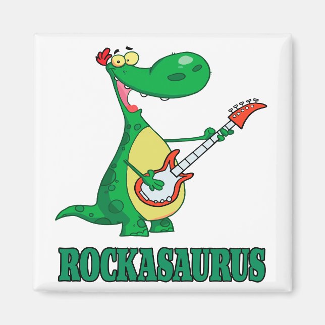 Imán roca rockasaurus n roll dino dinosaur.ai (Frente)