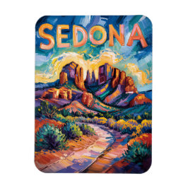 Imán Roca roja del desierto de Sedona Viaje colorido Va