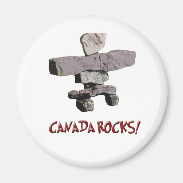 Imán ¡rocas canadá! (Frente)