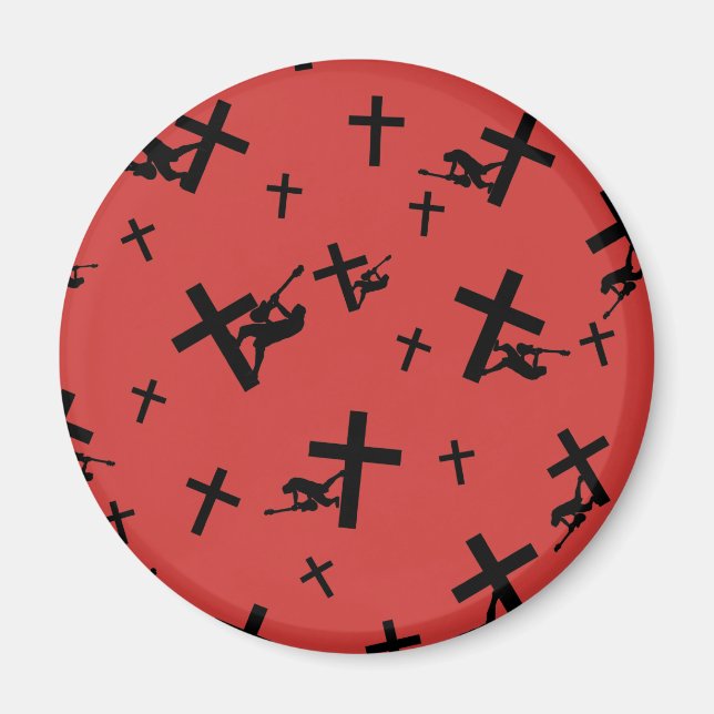 Imán Rocas de Dios - Gear de rock cristiano (Frente)