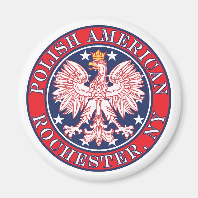 Imán Rochester New York Polaco (Frente)