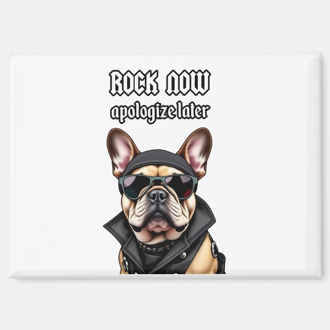 Imán Rock ahora, discúlpate más tarde (Anverso)