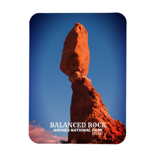 Imán Rock balanceado, Parque Nacional Arches, Utah (Vertical)