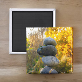 Imán Rock Cairn Zen Refrigerator Magnets