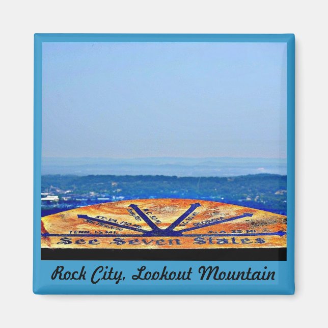 Imán Rock City, montaña Lookout (Frente)