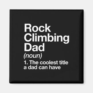 Imán Rock Climbing Dad Definition Funny Sports