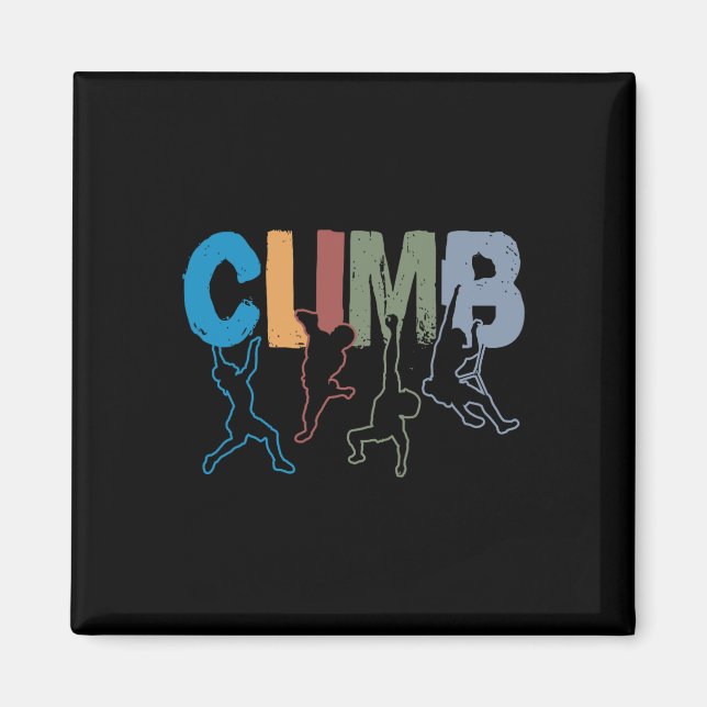 Imán Rock Climbing Funny Bouldering Enthusiasts For Men (Frente)
