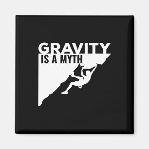 Imán Rock Climbing La Gravedad Es Un Mito Camiseta De E
