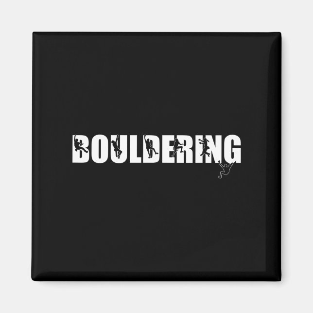 Imán Rock Climbing Mountain Lover Bouldering (Frente)