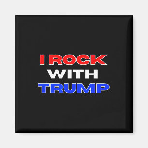 Imán Rock con Trump