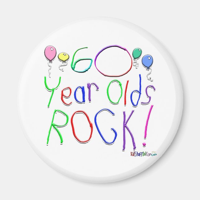 Imán Rock De 60 Años! (Frente)