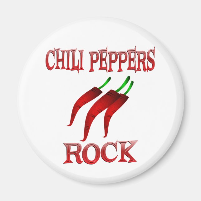 Imán Rock de Chili Peppers (Frente)