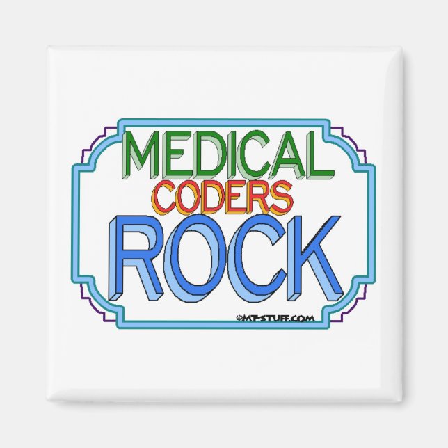 Imán Rock de código médico (Frente)