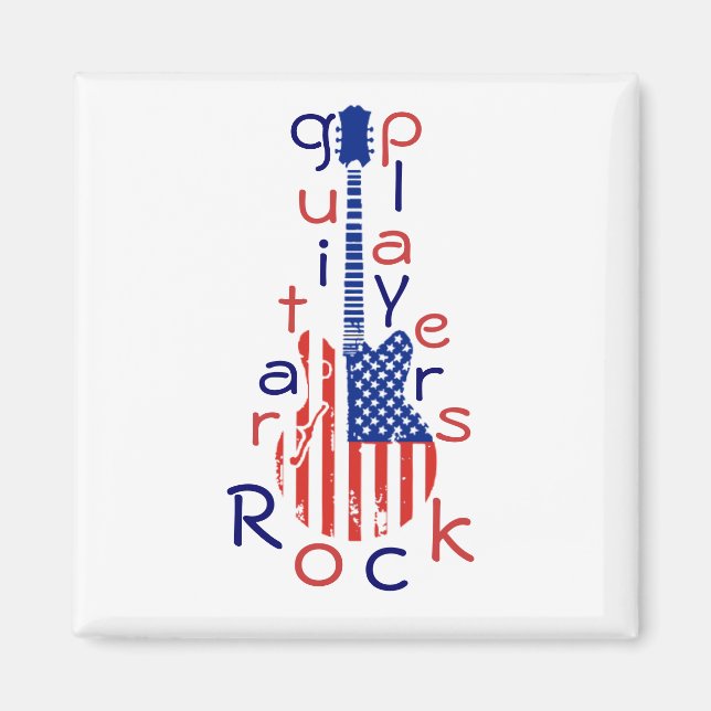 Imán rock de guitarra (Frente)