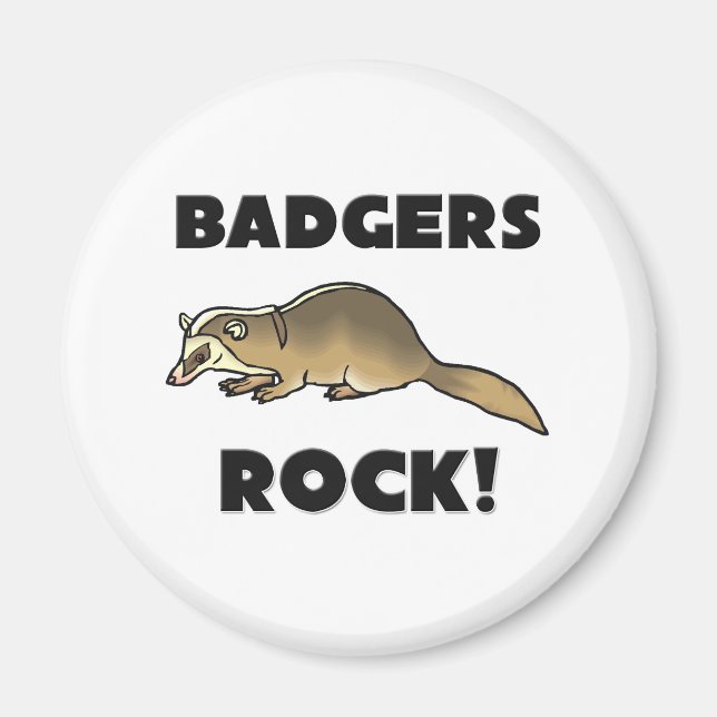 Imán Rock de los Badgers (Frente)
