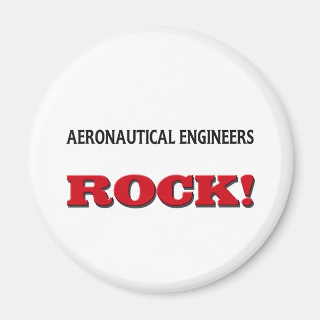 Imán Rock de los ingenieros aeronáuticos (Frente)