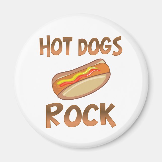 Imán Rock de perros calientes (Frente)