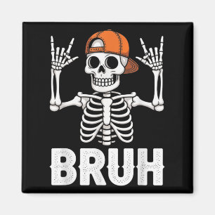 Imán Rock Del Skeleton En Bruh Halloween Para Niños Mas