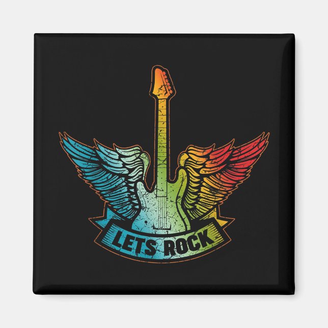 Imán Rock Legend Rock and Roll Music Guitar (Frente)