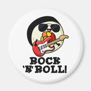 Imán Rock n Roll Funny Sushi Roll Pun