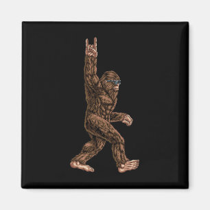 Imán Rock On Bigfoot Sasquatch Ama Rock And Roll Sung