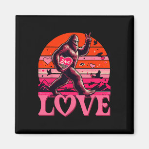 Imán Rock On Bigfoot Sasquatch Yeti Día de San Valentín