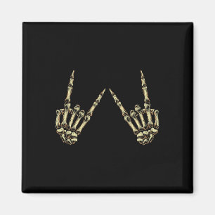 Imán Rock On Rock And Roll Skeleton Hands - Por Concier