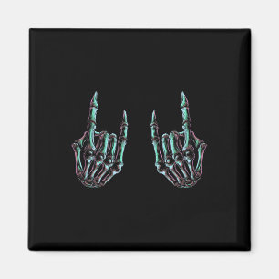 Imán Rock On Rock Star Skeleton Hands - Banda De Concie