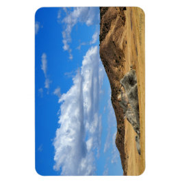 Imán Rock pintado en la llanura