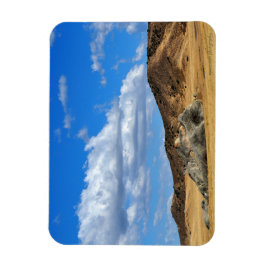 Imán Rock pintado en la llanura