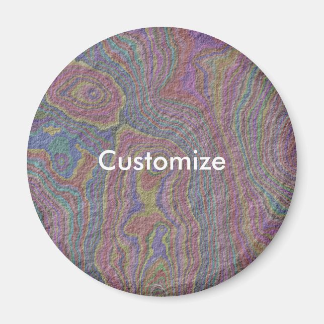 Imán Rock psicodélico - Plantilla (Frente)