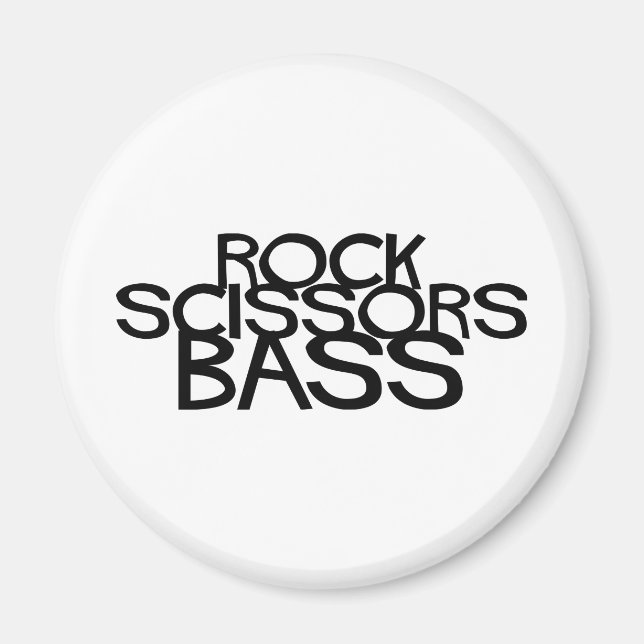 Imán Rock Scissors Bass (Frente)
