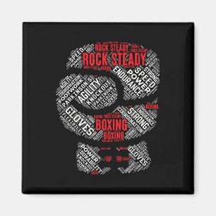 Imán Rock Steady Boxing Glove Parkinsons