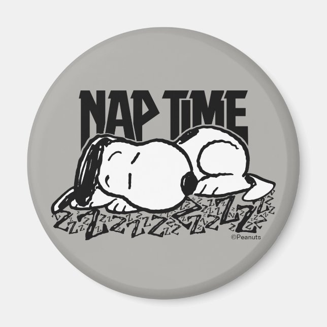 Imán Rock Tees | Tiempo de Nap Snoopy (Frente)