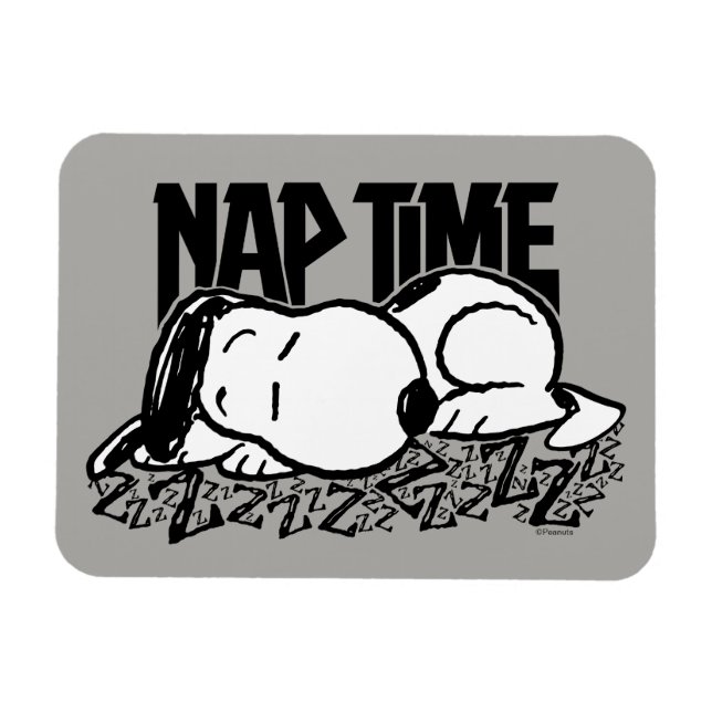 Imán Rock Tees | Tiempo de Nap Snoopy (Horizontal)