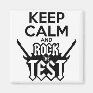 Imán Rock The Test Day Teacher Testing Idea School