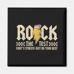 Imán Rock The Test Got This para Niños Estudiantes y Ma