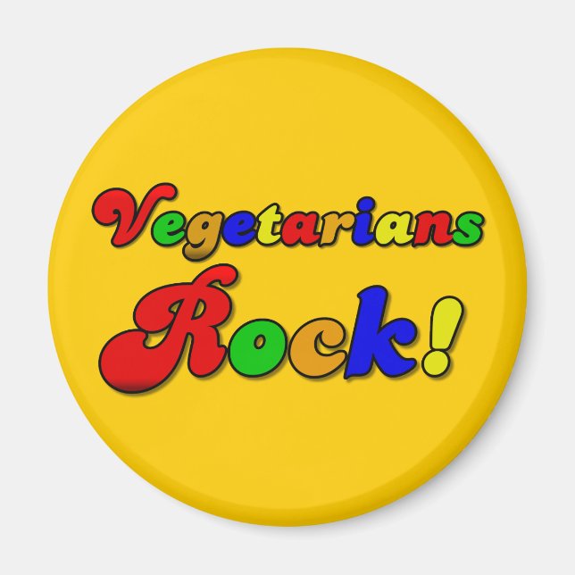 Imán Rock vegetariano (Frente)