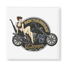 Rockabilly Pinup Chica Magnet